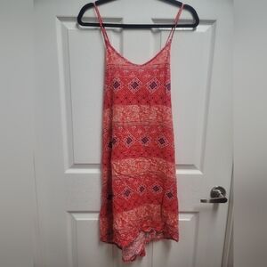 True Craft Red and White Patterned Top